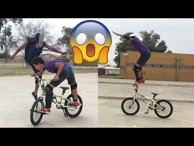 KID AMAZING DISPLAY OF BMX AND OTHER STUNTS