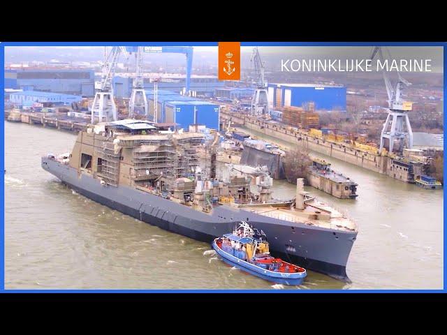 Combat Support Ship (CSS) vaart op de Donau  | Koninklijke Marine