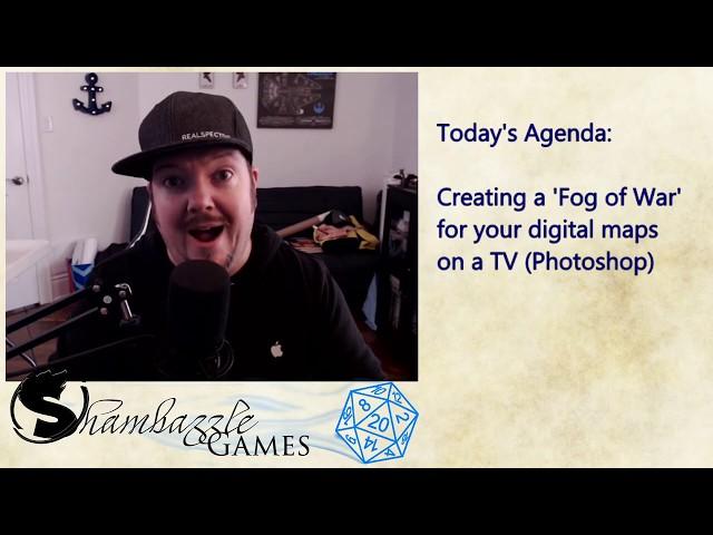 How to create fog of war on a digital tv map for dungeons and dragons | D&D and Tabletop Games
