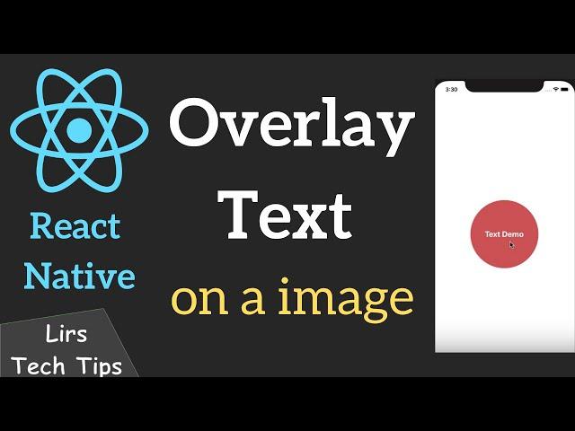 React Native #13: Overlay Text on an Image