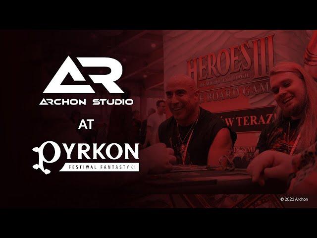 Archon Studio at Pyrkon 2023. Paul Romero played Heroes of Might & Magic III: The Board Game!