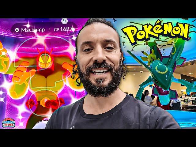 Gigantamax Machamp Raid Day in Tokyo – Shiny Hunt + Pokémon Center Visit!