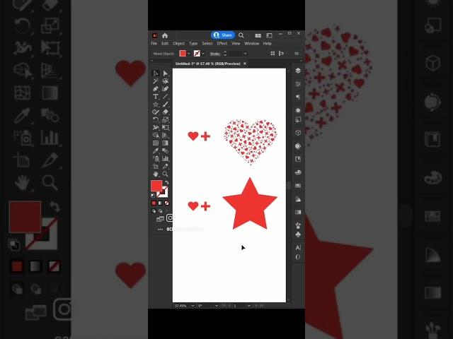 Adobe illustrator Basic l #adobeillustrator #graphicdesign #shorts ,