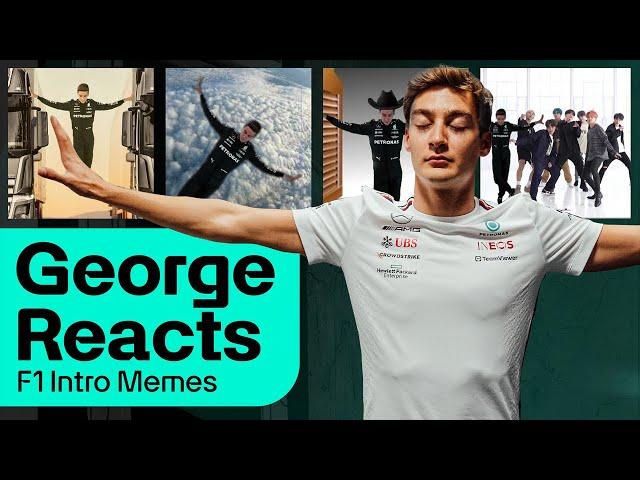 George Reacts to his F1 Intro Pose Memes ‍️