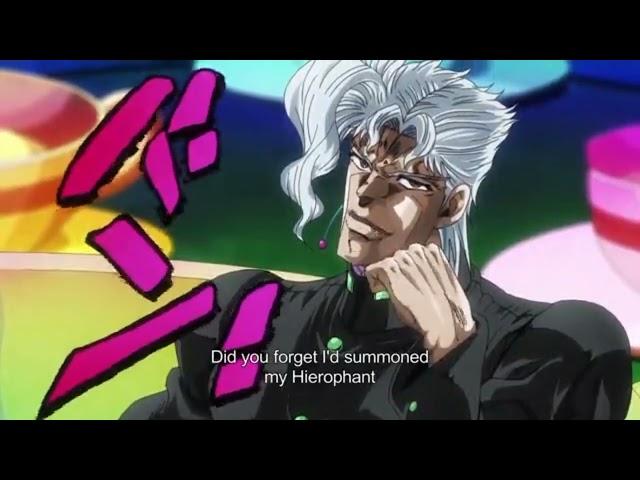 White haired kakyoin noriaki clip from episode 20