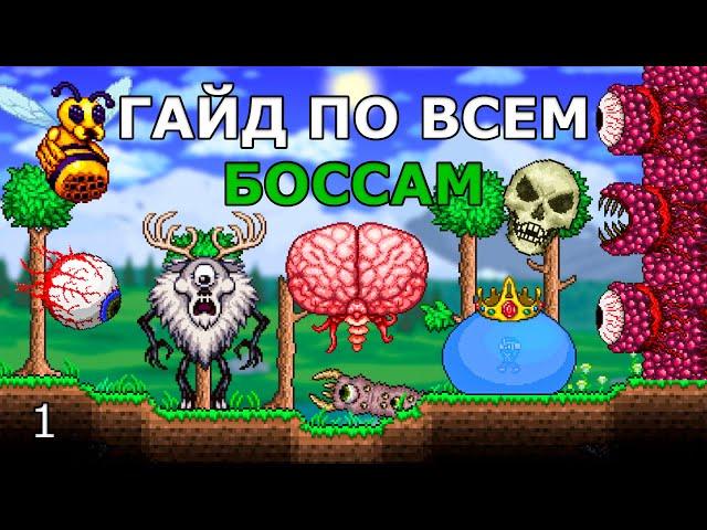 Как Легко Пройти Всех  Боссов в Террарии? Гайд по Боссам ДоХардмода!
