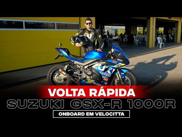 SUZUKI GSX-R 1000R ONBOARD VELOCITTA | VOLTA RÁPIDA COM SEQUÊNCIA DE MARCHAS