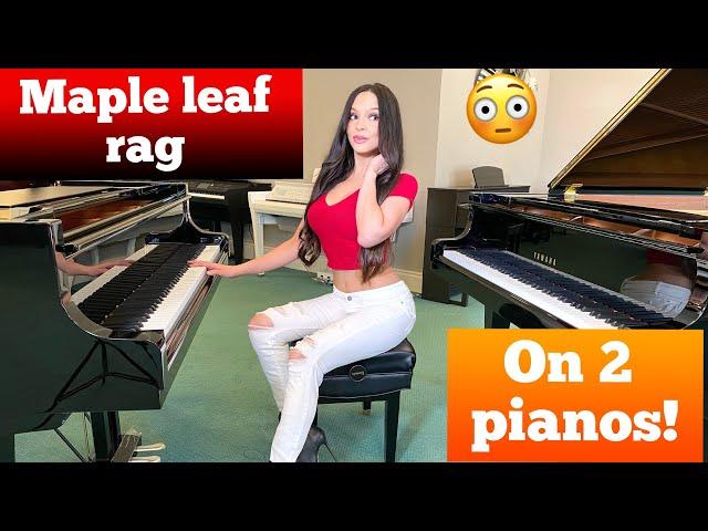 Maple Leaf Rag on Two Pianos! (@LolaAstanova)