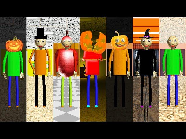 Everyone Baldi's 7 Halloween Parties Mods - ALL PERFECT!