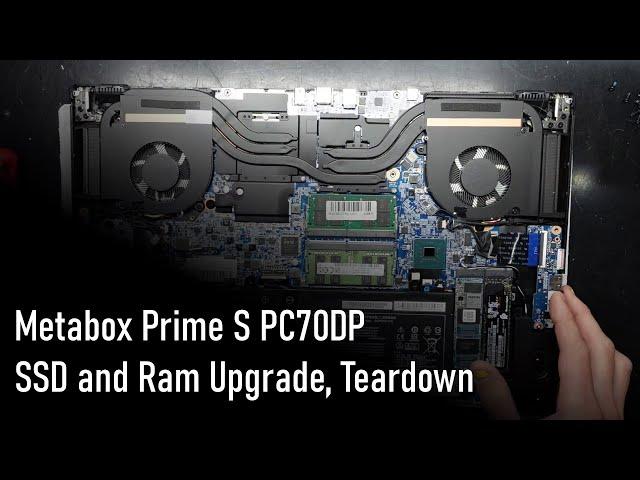 Metabox Prime S PC70DP SSD and Ram Upgrade, Teardown