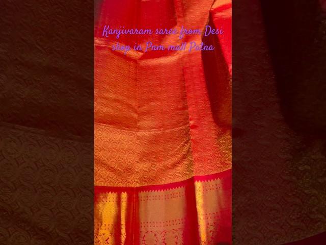 Handwoven.Pure silk.Mulberry yarn.Kanchipuram.Kanjivaram.Silk saree.Red silk.Desi.Pnm mall.Desi loom