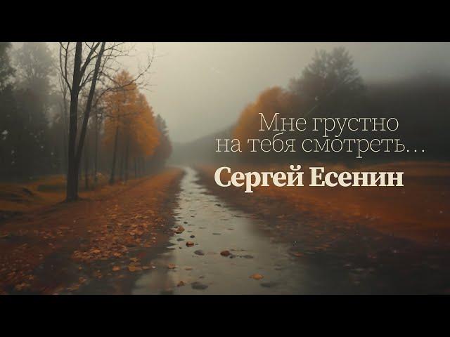 Мне грустно на тебя смотреть... (С. Есенин) - [Ver.1]