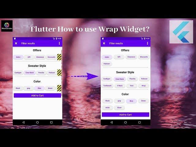 Flutter Tutorial - Flutter Wrap Widget