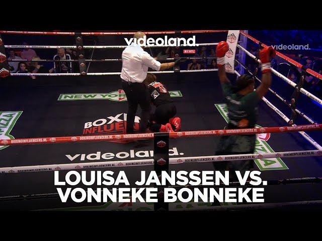 Louisa Janssen moet opgeven bij Boxing Influencers gevecht tegen Vonneke Bonneke: ‘Hoorde knak’