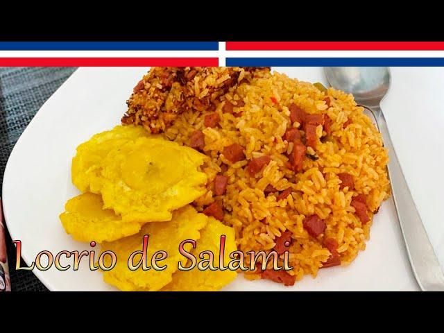 Locrio de Salami Dominicano - Cocinando con Yolanda