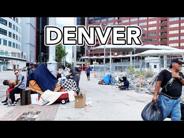 Walking in Denver Downtown , Colorado / Denver walking tour, Denver 4K