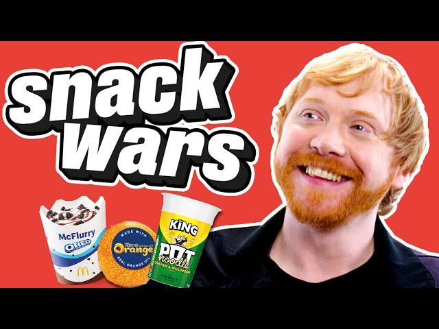 Rupert Grint Tries American and British Snacks | Snack Wars | @ladbiblestories