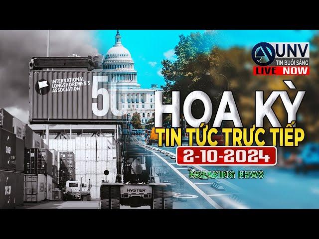 Tin tức trực tiếp buổi sáng ở mỹ 3-10-2024  BREAKING NEWS  UNV Tin Buổi Sáng 【A4865】