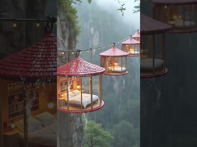 Sleeping in the Clouds: A Cliffside Retreat Experience  #CliffsideCabin #NatureEscape #UniqueStay