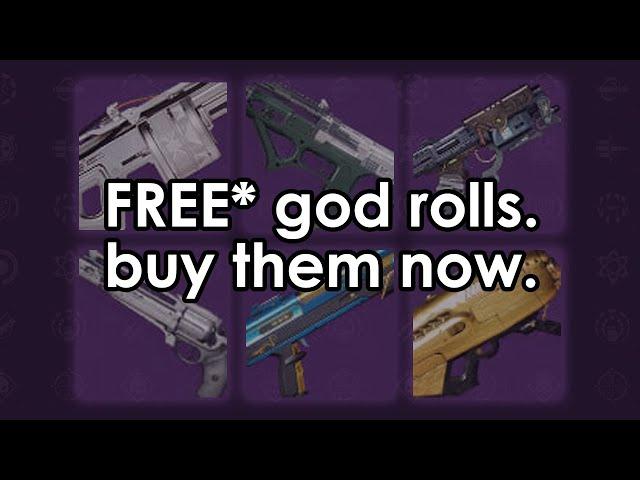 How good are the free god rolls at the Gunsmith really?