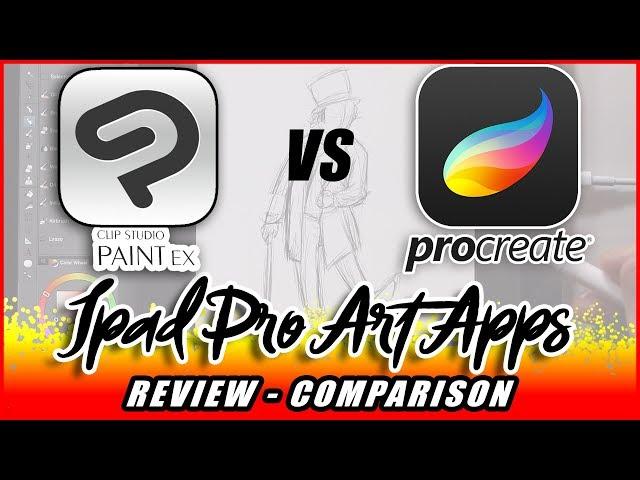 Clip Studio Paint on Ipad Pro vs Procreate - Reviewed for Illustrators