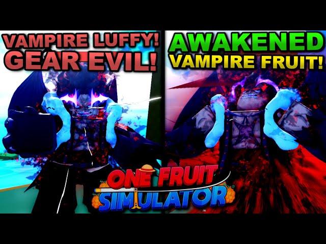 Becoming EVIL VAMPIRE LUFFY (Awakened Vampire Fruit) In Roblox One Fruit Here's What Happened!