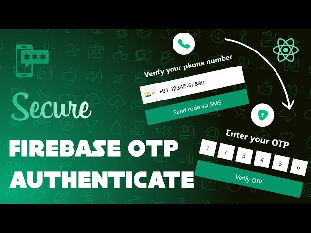 React js firebase phone authentication | Send OTP And Verify phone number | #firebase