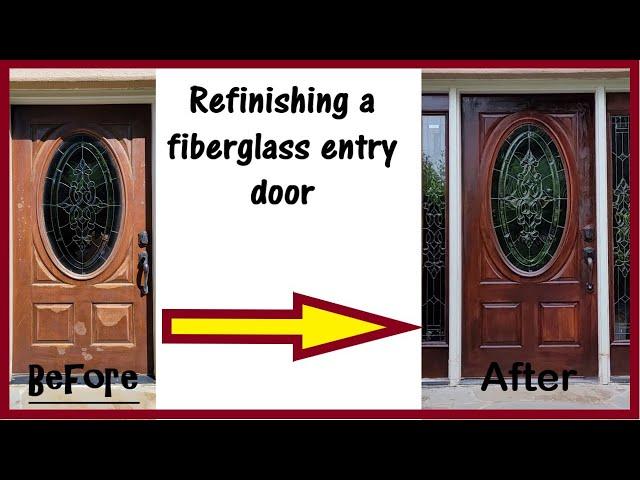 Refinishing a once beautiful front door