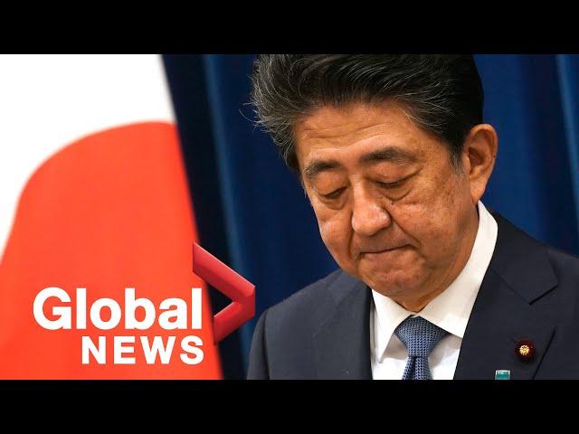 Japanese Prime Minister Shinzo Abe resigns due to worsening health