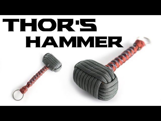 How To Make A Paracord Thor's Hammer Key Chain | Paracord Mjolnir Tutorial