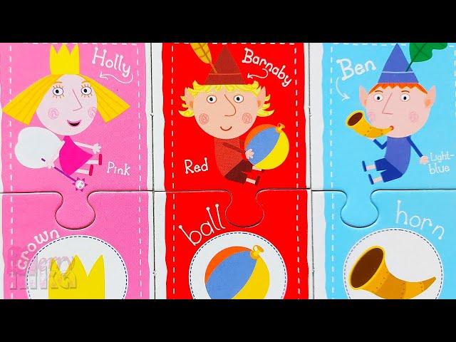 Ben and Holly - Learn colors with 12 friends - puzzles for kids | Merry Nika