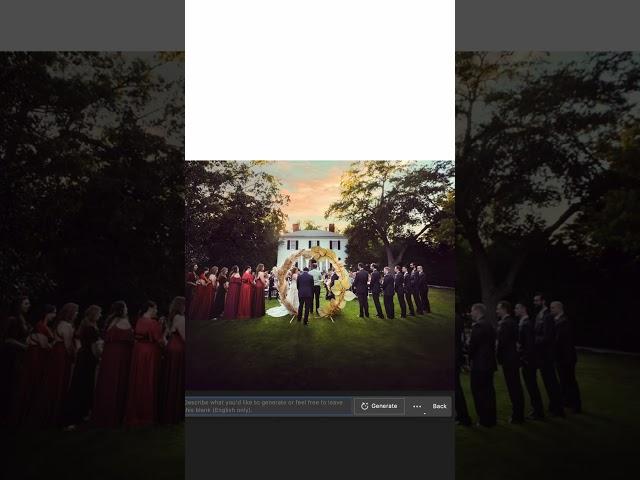 Editing Wedding Photos with AI #ai #photoshop #generativefill