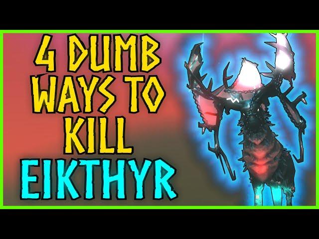 How to BEAT Eikthyr in 4 stupid ways | Valheim