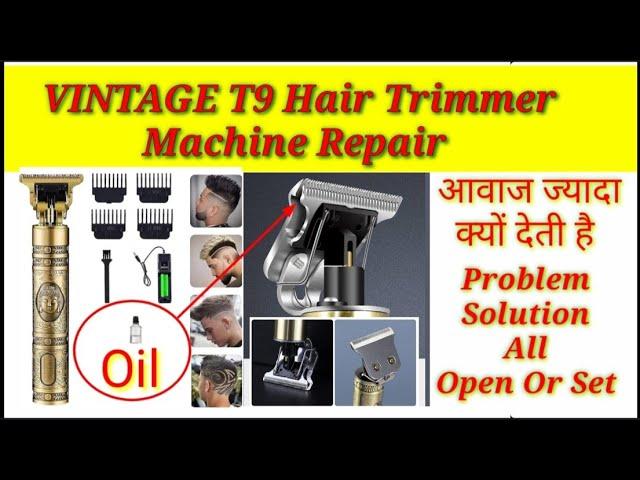 Vintage T9 Hair trimmer machine repair. vintage trimmer Open kase karte h. hair #viral trimmer t9