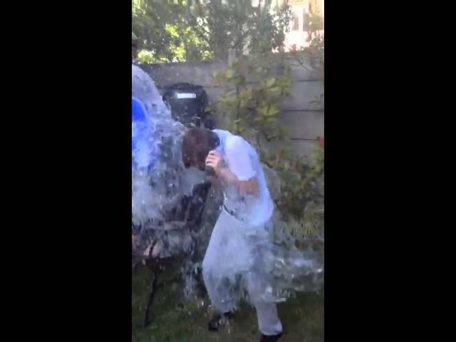 ALS ice bucket challenge - oops!