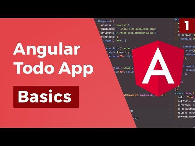 Angular Todo App - Basics - Part 1