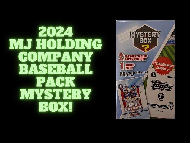 MJ HOLDING COMPANY BASEBALL PACK MYSTERY BOX! MASSIVE /10 PULLED!