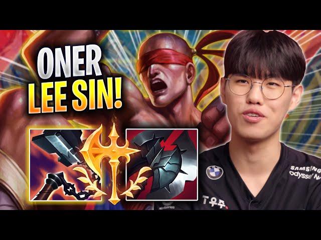 ONER TRIES LEE SIN WITH NEW ITEMS! - T1 Oner Plays Lee Sin JUNGLE vs Kindred! | Season 2023