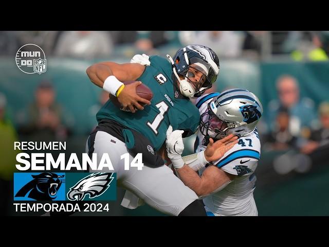 Carolina Panthers vs. Philadelphia Eagles | Resumen NFL en español - Semana 14 | NFL Highlights 2024