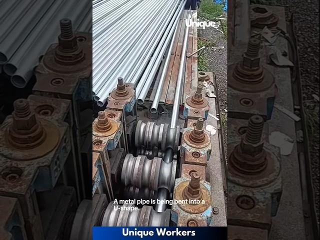 Pipe bending machine - The workers do their job perfectly || #machine #shorts