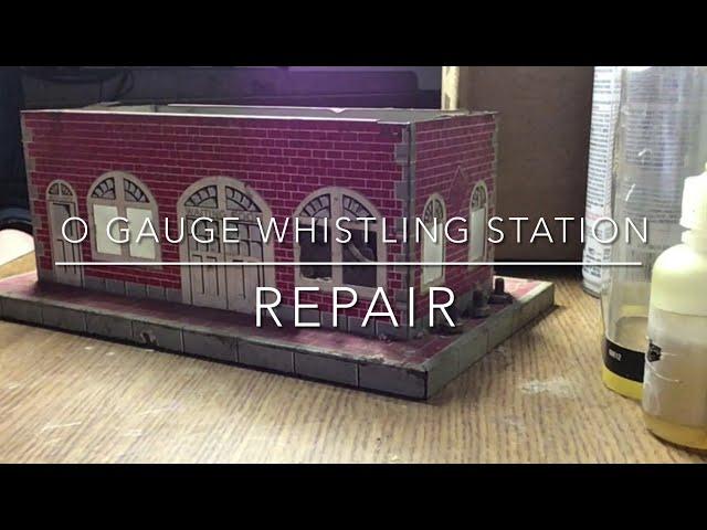 Vintage marx whistling station repair