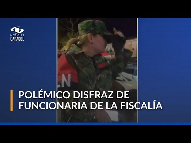 Polémica por funcionaria de la Fiscalía que se disfrazó del ELN