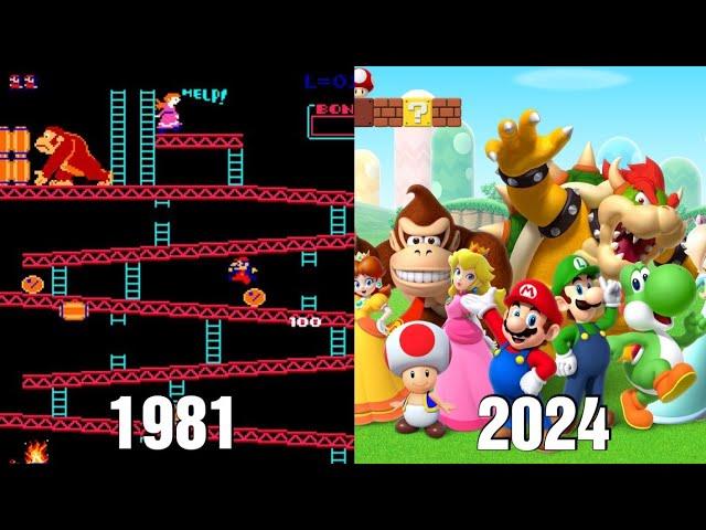 Evolution of Mario videogames [1981-2024]