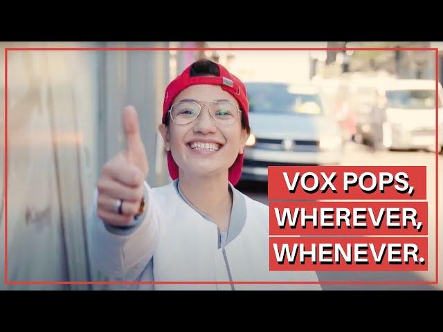 Where Can Vox Pops Be Filmed?