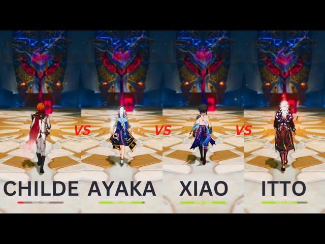 Who is BEST DPS ? Childe vs Ayaka vs Xiao vs Itto!!