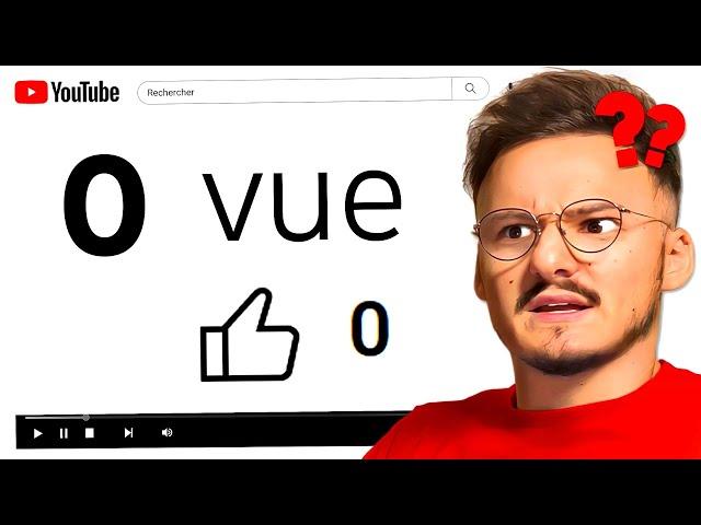 Je découvre des vidéos YouTube à 0 vue (personne n'aurait dû voir ça)