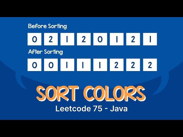 Sort Colors - Leetcode 75 - Java