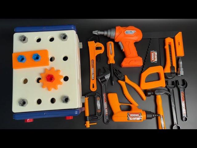 8 Minutes Relaxing Video of Unboxing Toy Toolbox Set| ASMR  Review(no music,no talking)