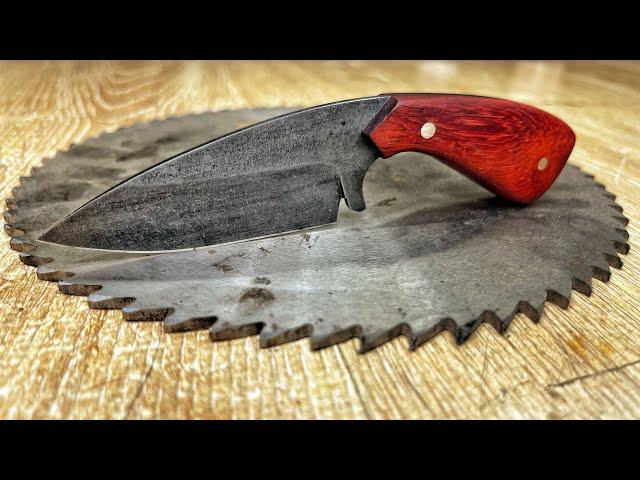 Making A Neck Knife From A Saw Blade