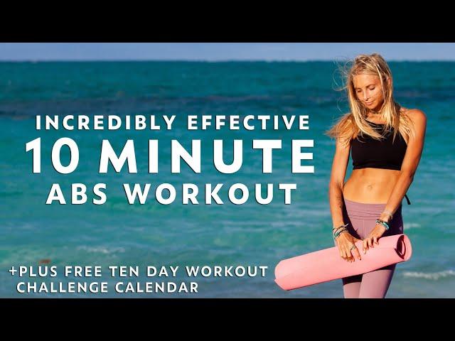 10 Minute Abs Workout | ABS IN TEN DAYS CHALLENGE For Lower Belly Fat